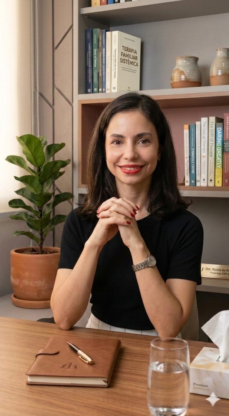 Retrato da psicóloga Isabelle da Silva Kretzer, CRP 12/10762